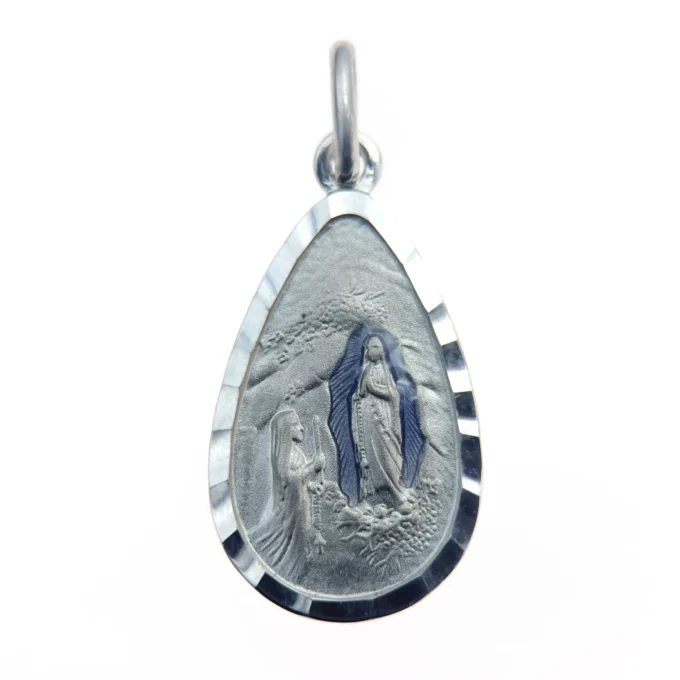 Médaille de l'apparition à Lourdes en forme de Goutte