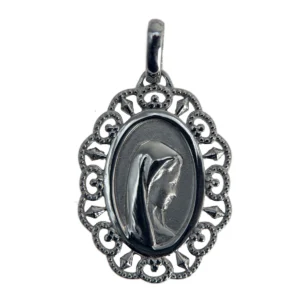 Médaille Vierge Marie ajourée en Argent