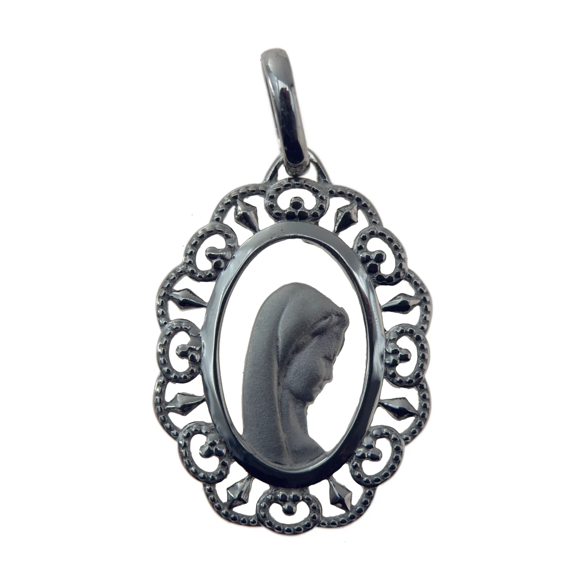 Médaille Vierge Marie ajourée en Argent
