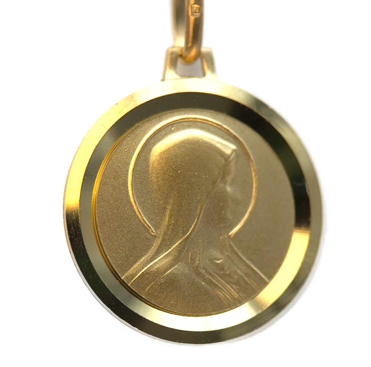 Médaille vierge de Lourdes Plaqué or