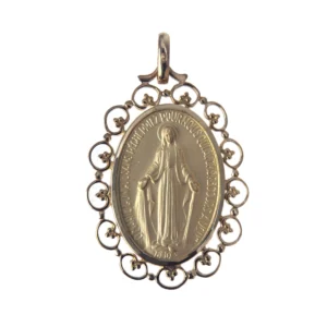 Médaille la vierge miraculeuse en Or ou plaqué or