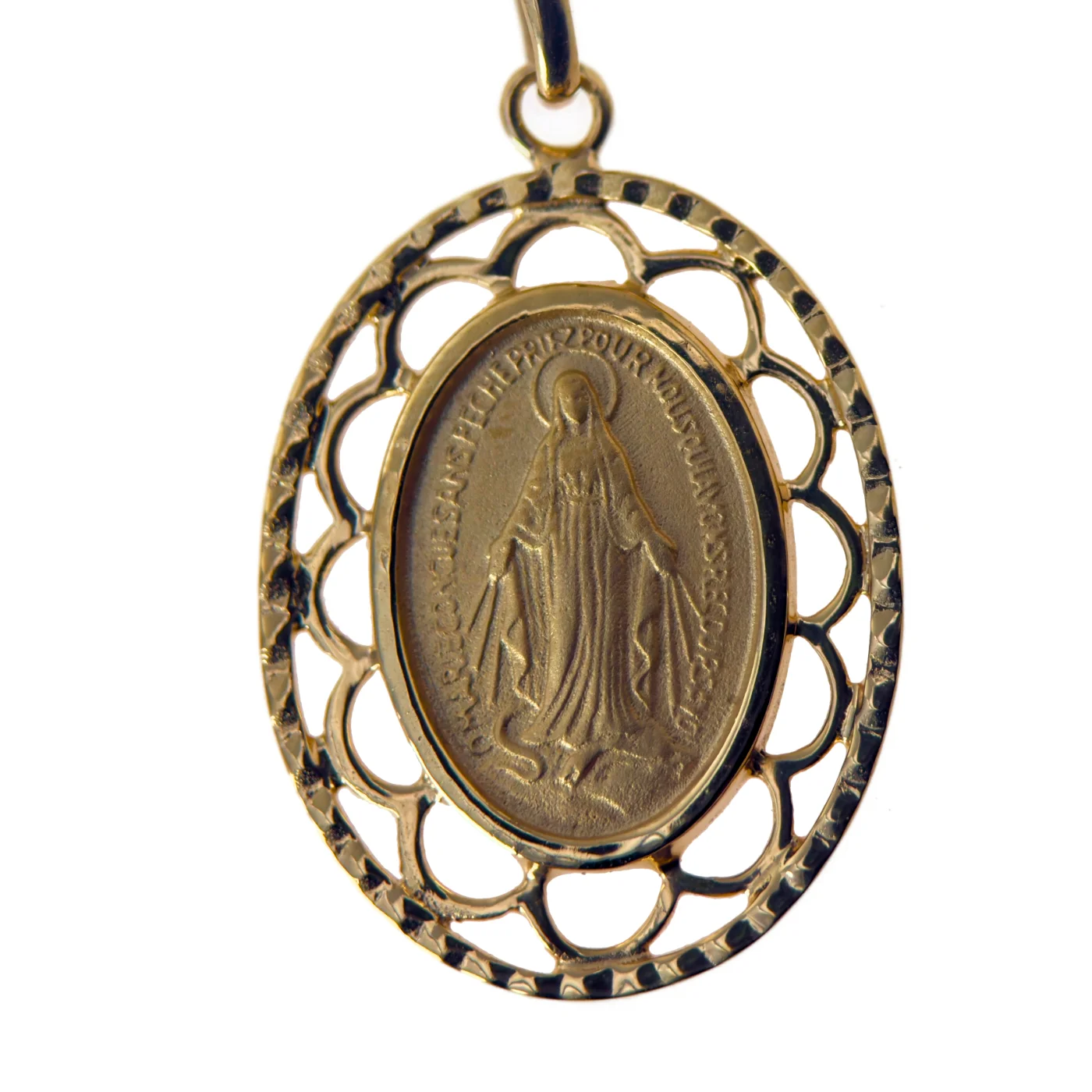 Médaille la vierge miraculeuse en Or ou plaqué or