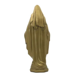 Statue Vierge Miraculeuse 42 cm – Finition bronze – Spécial extérieur