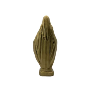 Statue Vierge Miraculeuse de dos 21 cm – Finition bronze
