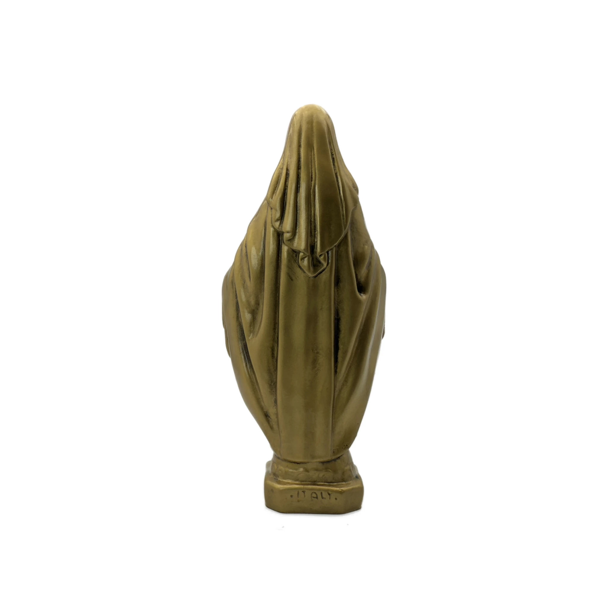 Statue Vierge Miraculeuse de dos 21 cm – Finition bronze