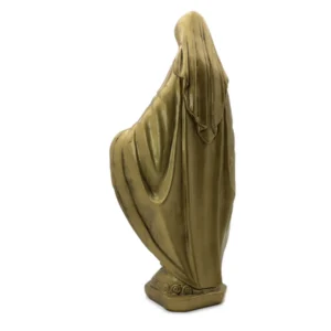 Statue Vierge Miraculeuse 30 cm – Finition bronze – Spécial extérieur
