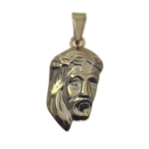 Médaille visage du Christ en plaqué or