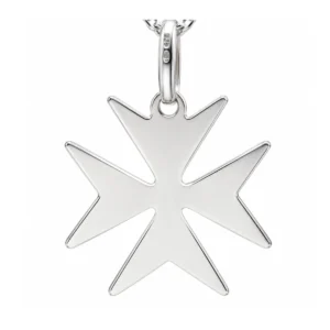 Croix de malte en argent