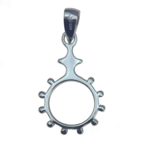 Pendentif Dizainier en Argent – Chapelet de poche discret