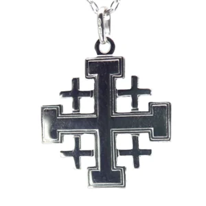 Croix de jerusalem en argent