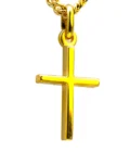 Médaille Croix en Plaqué Or