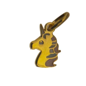 Médaille Licorne enfant plaqué or