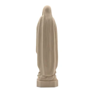 Statue en bois naturel de Notre Dame de Lourdes