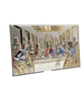 Cadre La cène de Léonard de Vinci en argent + couleur et dorure