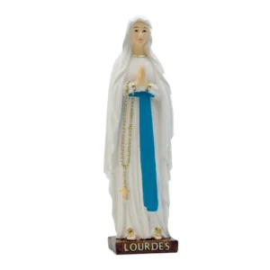 Statue Vierge de la Grotte - Résine Blanche