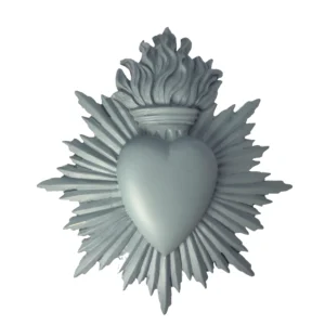 ex-voto coeur vert amande