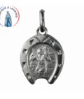Médaille Saint Christophe en Argent 925 – 15 mm – Symbole du Voyageur Protégé – Fabriquée à Lourdes