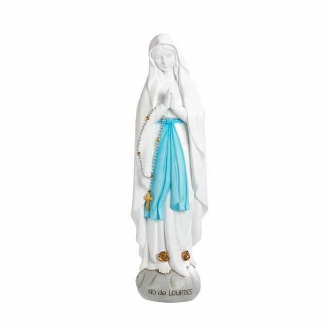 Statue Notre-Dame de Lourdes – Résine peinte – Disponible de 8 à 60 cm