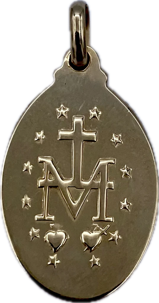 Médaille Miraculeuse Plaqué or – 25 mm - Fabrication Lourdes – Image 2