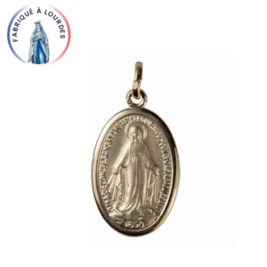 Médaille Miraculeuse Plaqué or – 23 mm - Fabrication Lourdes