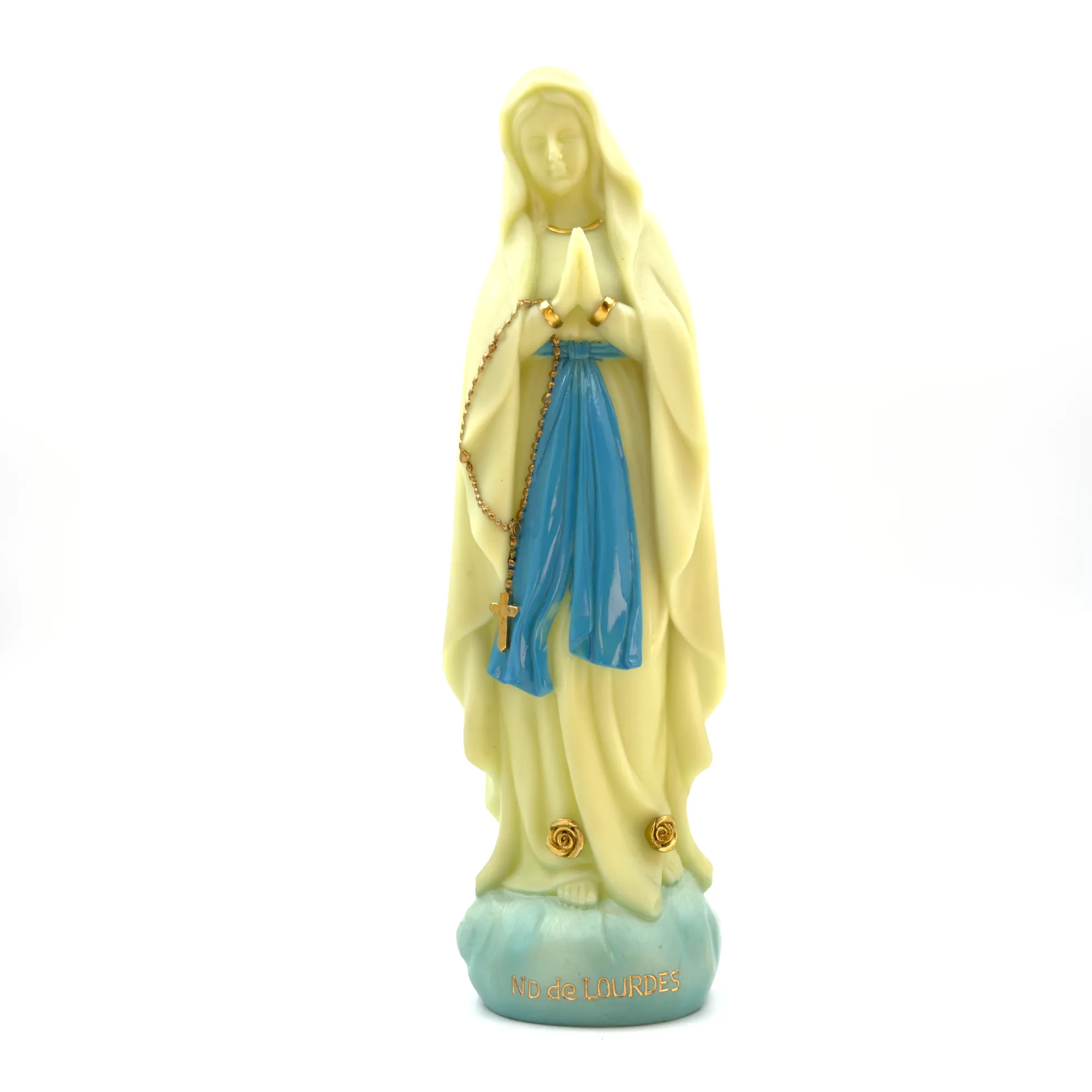 Statue Notre-Dame de Lourdes phosphorescente – Résine – 8, 14, 20 ou 30 cm