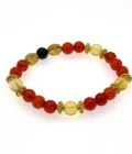 Bracelet de saint Michel Archange – perles rouges et dorées