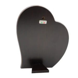 Cadre Argent en forme de coeur représentant L'apparition de Lourdes