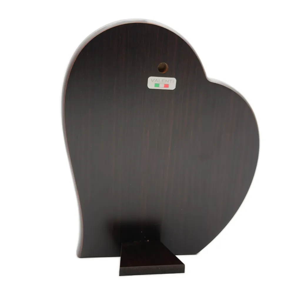 Cadre Argent en forme de coeur représentant L'apparition de Lourdes