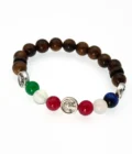 Bracelet-chapelet du Bienheureux Carlo Acutis – perles en bois et couleurs du monde