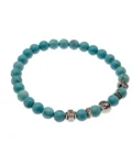 Bracelet chapelet Sainte Bernadette – turquoise et argent – paix et confiance