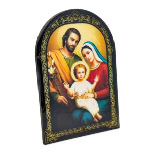cadre en bois laqué - La Sainte Famille, modèle d’amour et d’unité