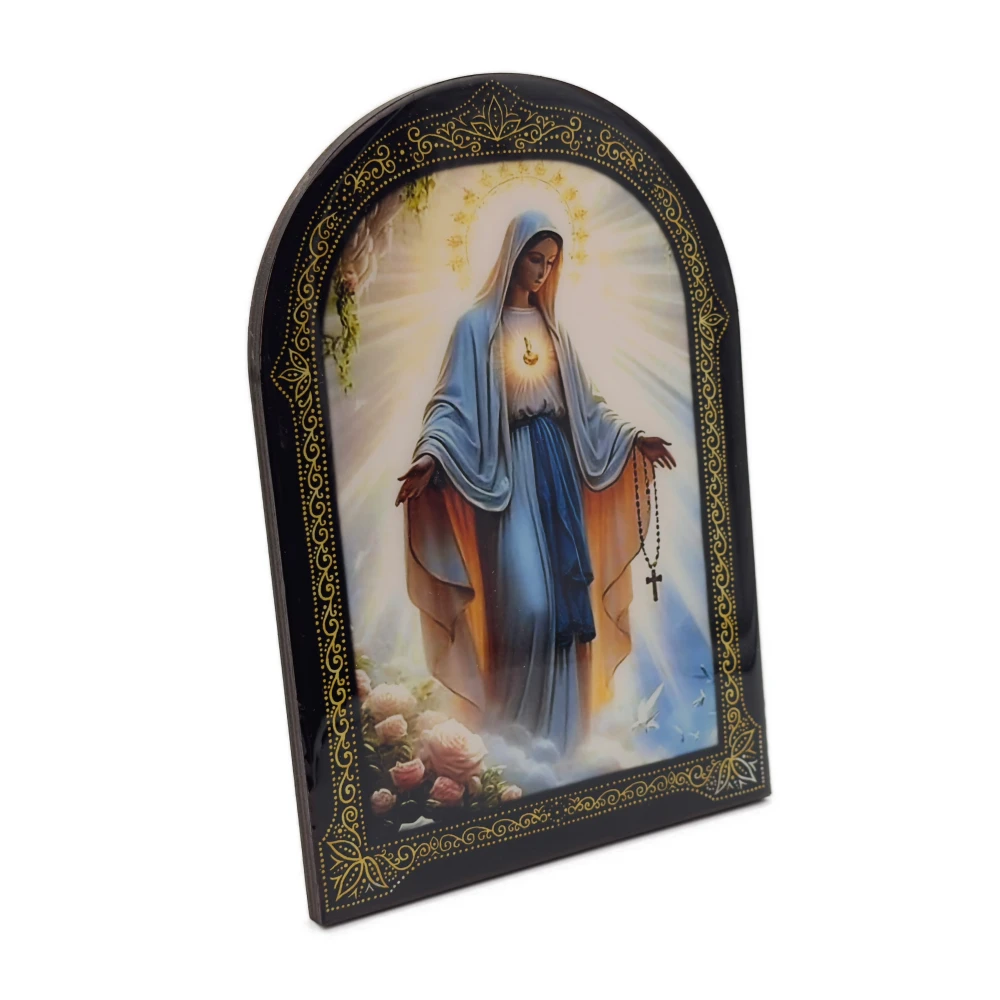 Cadre laqué vierge miraculeuse