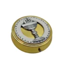 Custode dorée avec calice eucharistique et monogramme IHS