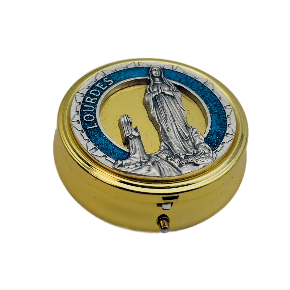 Custode dorée avec l'apparition de Lourdes
