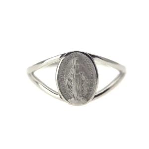 Bague Médaille Miraculeuse en Argent