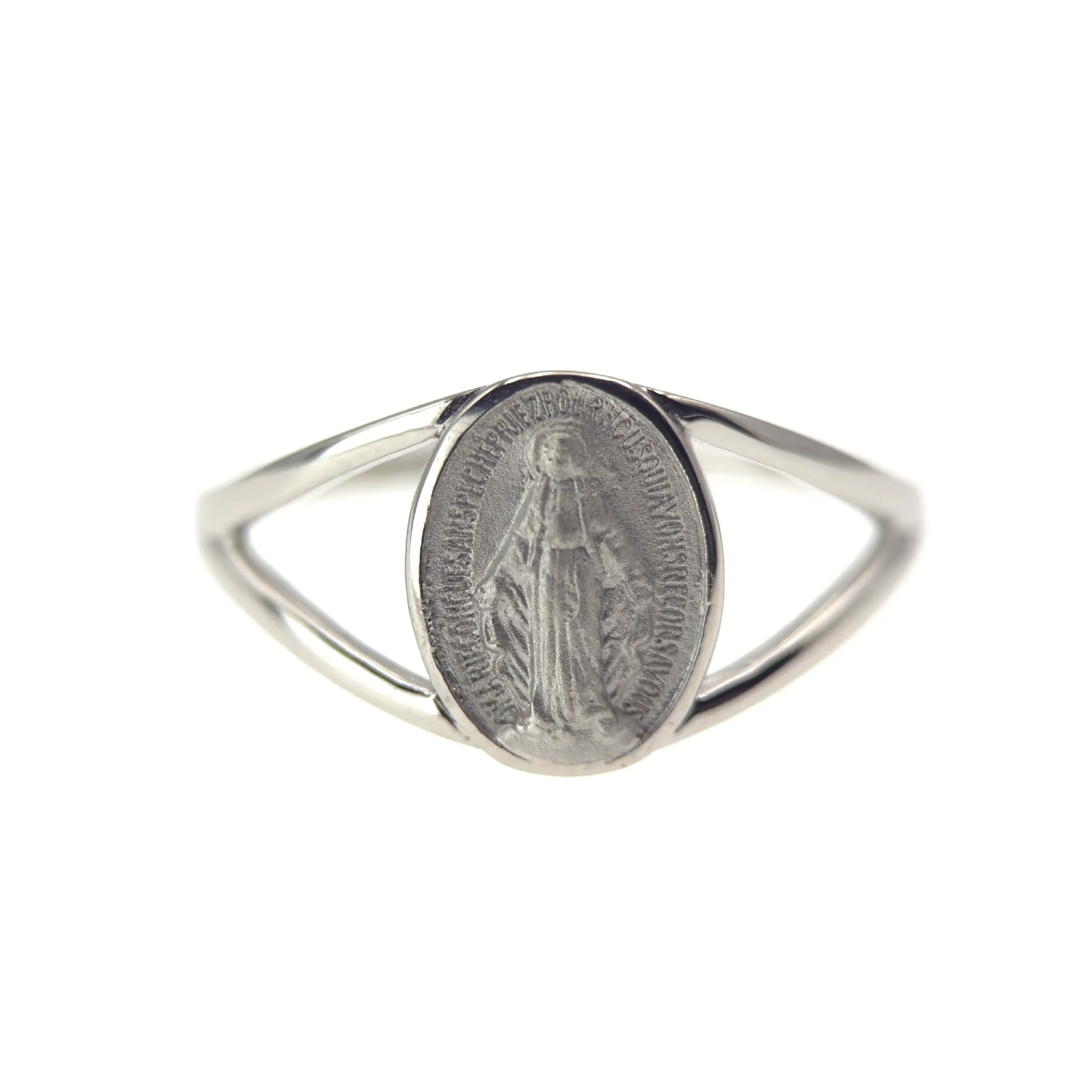 Bague Médaille Miraculeuse en Argent