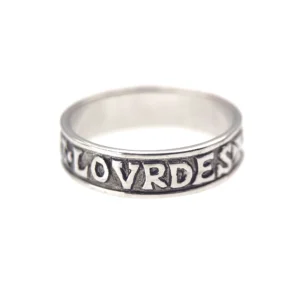Bague AVE MARIA – LOURDES en argent