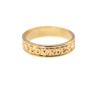 Bague AVE MARIA – LOURDES en Plaqué Or 18 Carats