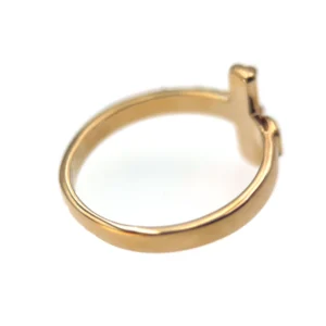 Bague Crucifix – Plaqué Or 18 Carats