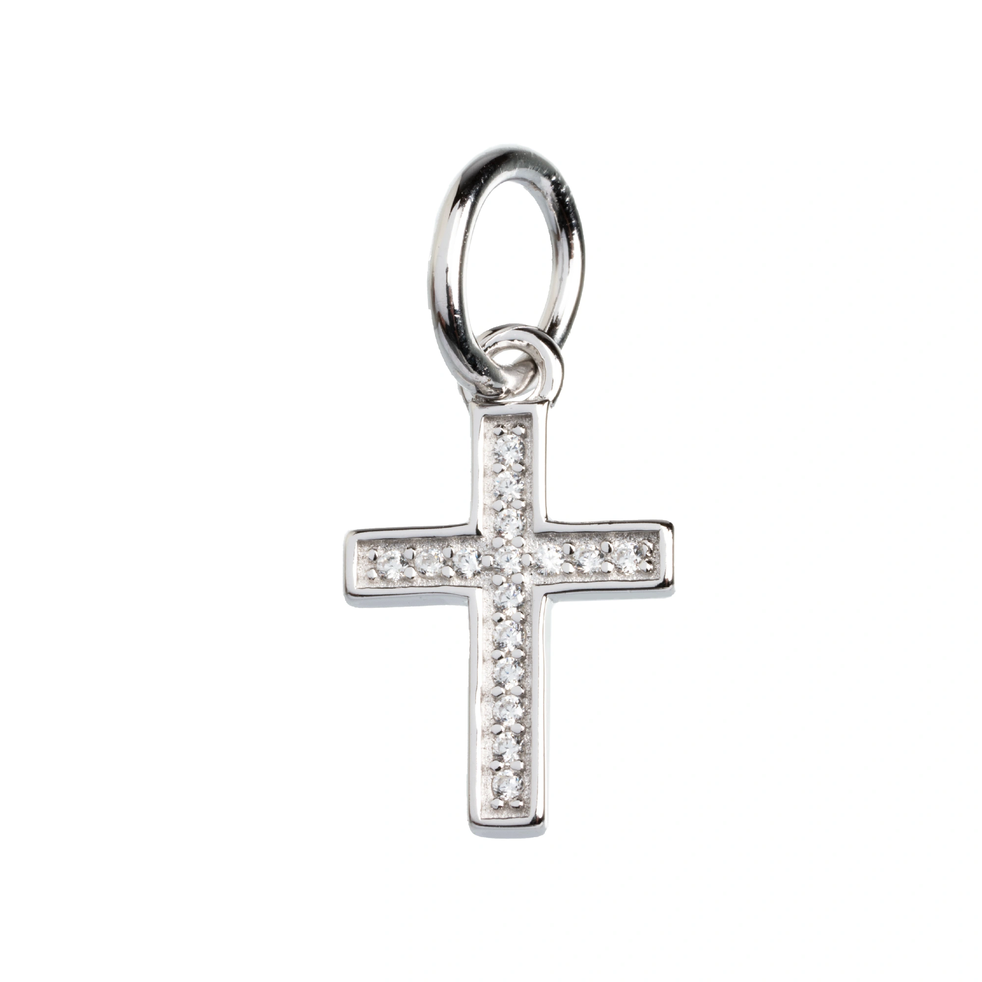 Charms argenté croix pendante