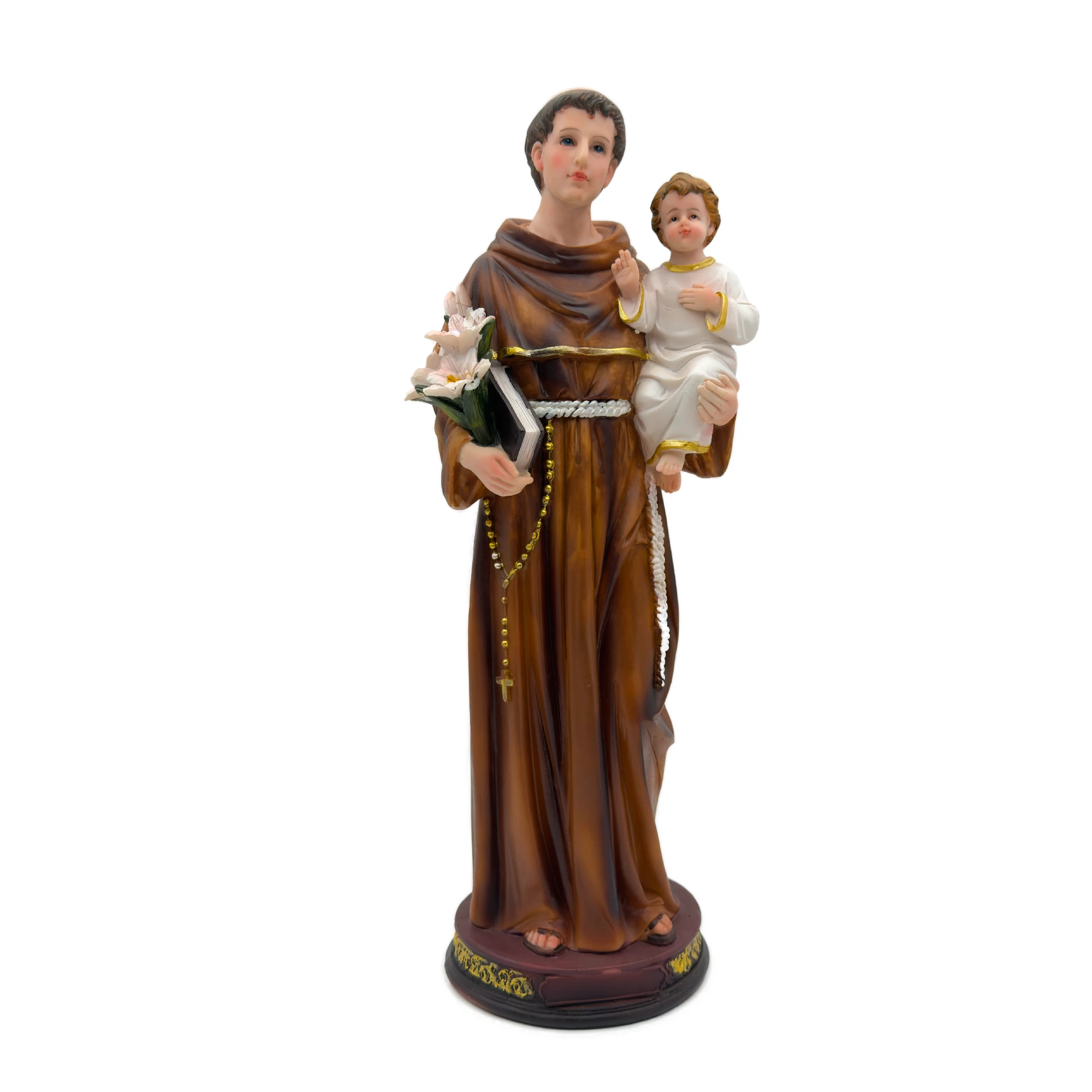 Statue de Saint Antoine de Padoue avec l’Enfant Jésus