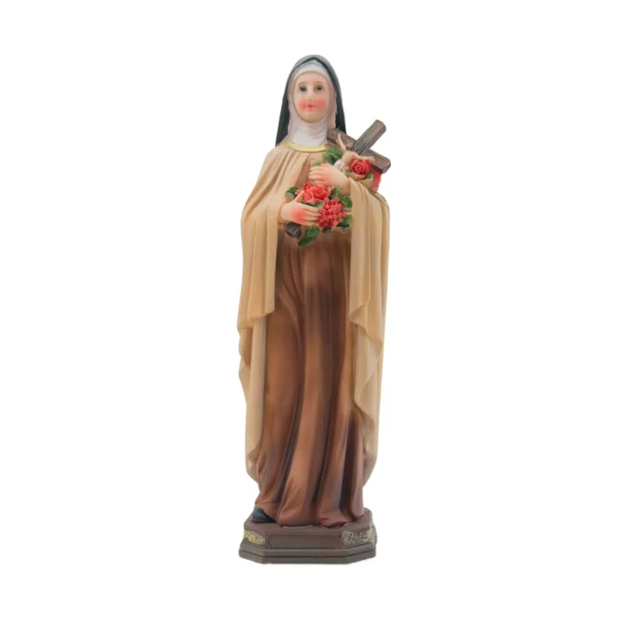 Statue de Sainte Thérèse de l’Enfant-Jésus – Résine peinte main (8 à 40 cm)