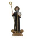 Statue de Saint Benoît en résine – 20 cm