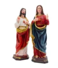 Les Cœurs Unis de Jésus et Marie – Ensemble de statues en résine