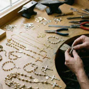 Chapelets or et Argent