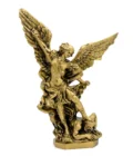 Statue Saint Michel Archange en résine – Finition bronze