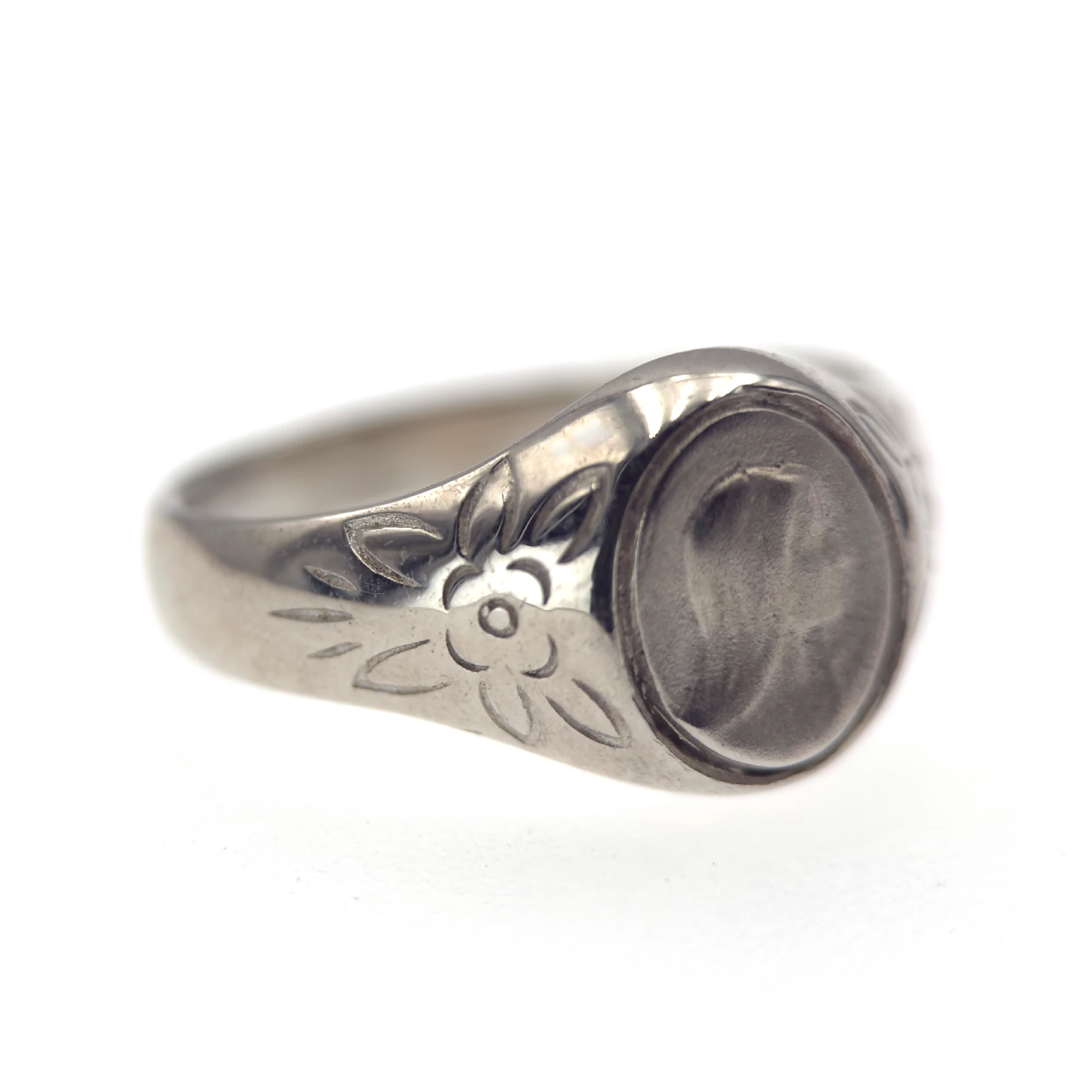 Bague Vierge Marie Gravée – Argent massif – Image 2