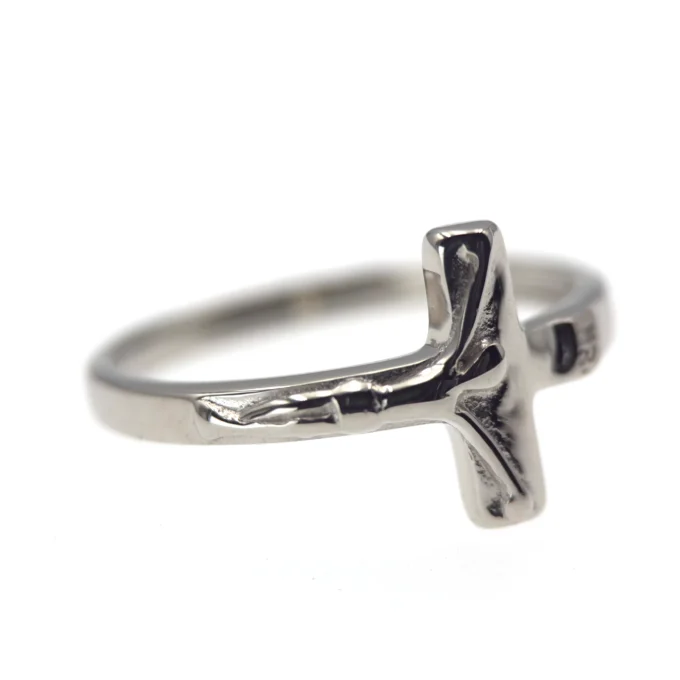Bague Crucifix en argent