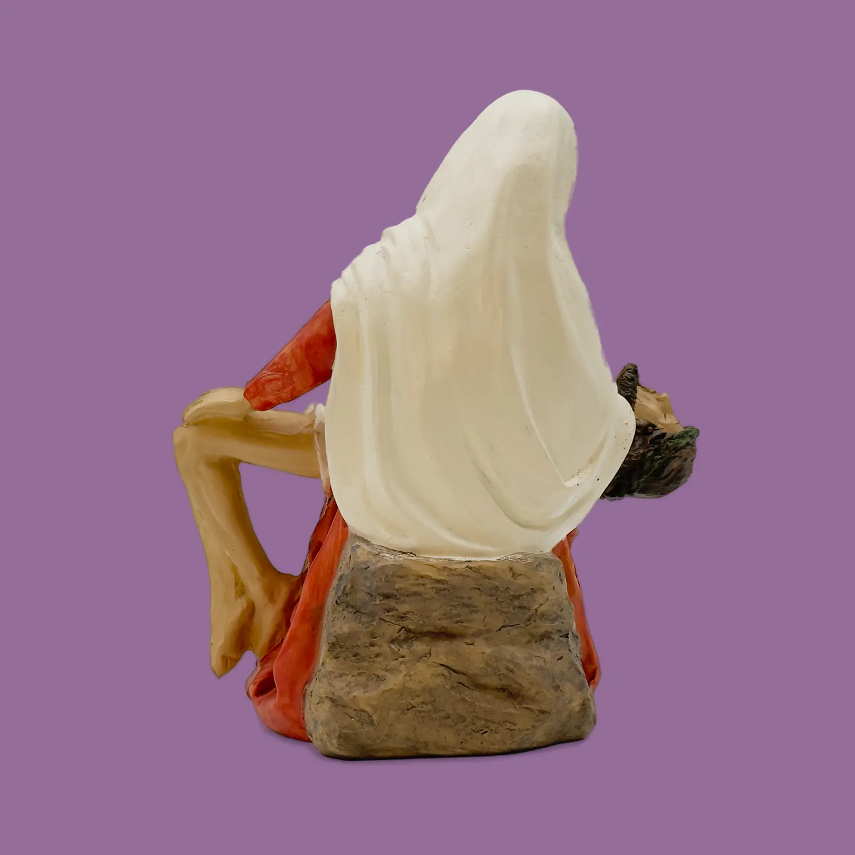 Statue Religieuse La Pietà (Vierge Douloureuse) - Résine Peinte - 15 cm