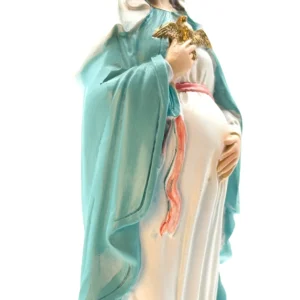 Statue Religieuse Vierge Marie Enceinte (Notre-Dame de l'Attente) - Résine - 3 Tailles (13, 20, 30 cm)